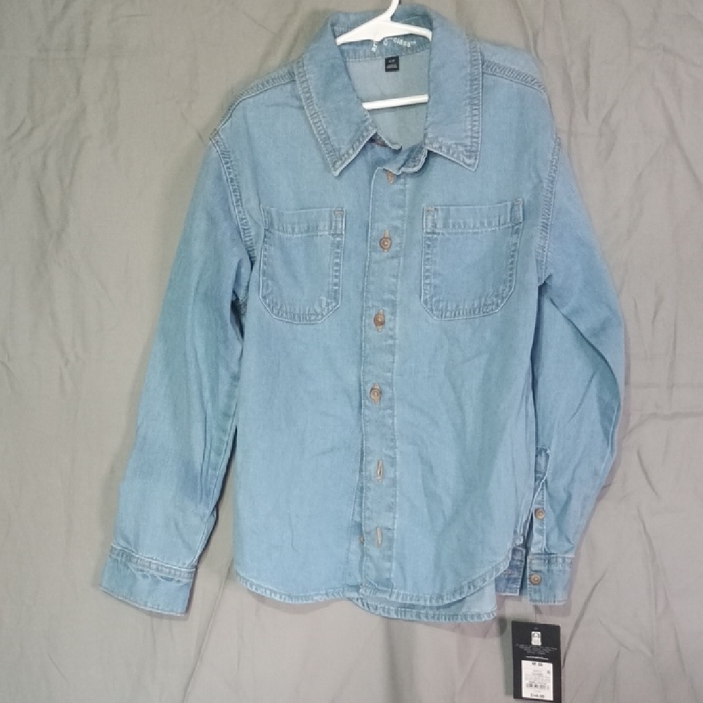 art class Blue Button Down Shirt